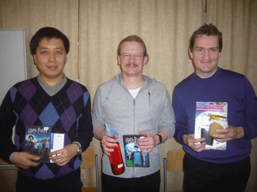 Chen Jun (2.), Andreas Klein (1.), Christoph Eichler (3.)